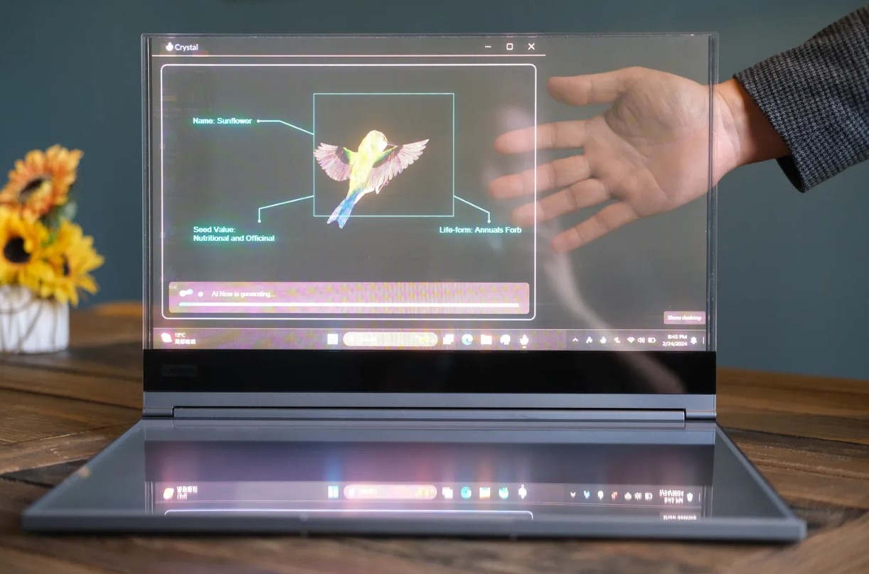 Descubre la innovadora laptop transparente de Lenovo y su visión futurista. Lenovo ha vuelto a sorprender al mundo tecnológico con su último lanzamiento en el Mobile World Congress de Barcelona: la ThinkBook Transparent Display Laptop. Con una pantalla MicroLED de 17.3 pulgadas sin bordes y una transparencia del 55%, esta laptop ofrece una experiencia única que parece sacada de la ciencia ficción.