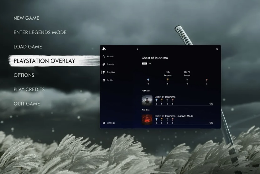 Ghost of Tsushima Director’s Cut debuta en PC hoy, y es el primer juego en presentar el nuevo overlay de PlayStation para PC y el sistema de Trophies compartidos de Sony. Tuve la oportunidad de echar un primer vistazo a este nuevo overlay, y mi impresión inicial es que es realmente discreto, limpio y sencillo.