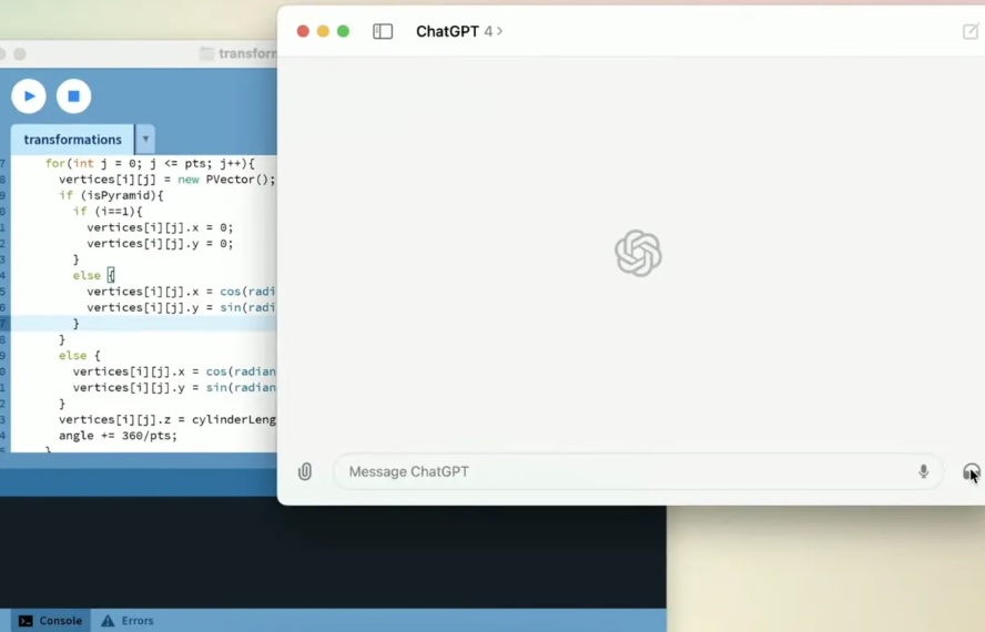 ChatGPT lanza su nueva aplicación para Mac