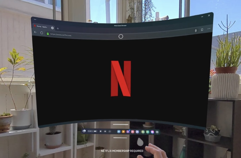 Meta Quest no está actualizando su aplicación para los auriculares Meta Quest, sin embargo, está implementando una solución alternativa: el soporte para navegador web. Esto significa que los usuarios podrán disfrutar de Netflix en alta calidad directamente desde la aplicación de navegador de Quest, con la opción de cambiar entre una pantalla plana 2D y una vista curva para una experiencia inmersiva similar a la de un cine.