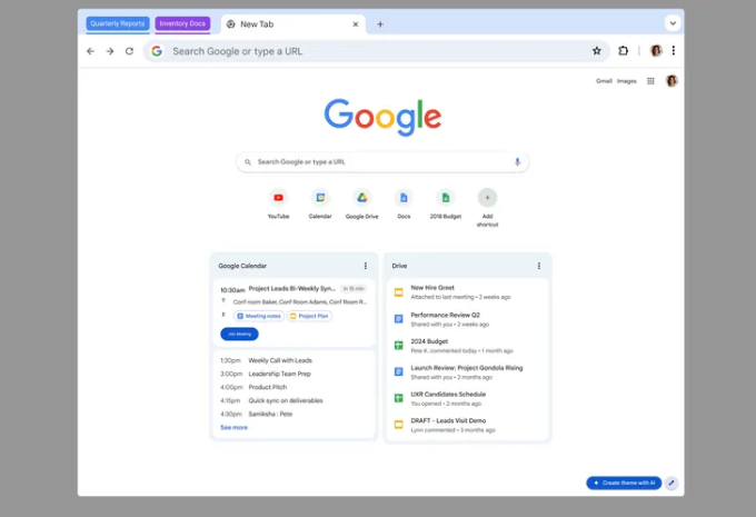 Google Workspace Introduce Nueva Vista del Calendario en las Pestañas de Chrome